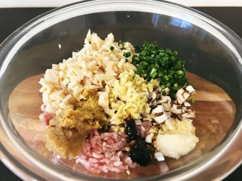 具材をみじん切りにするとこんな感じ
