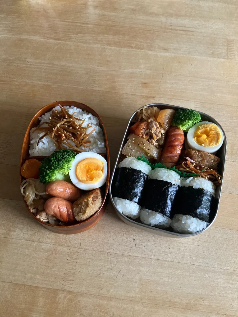 いつの日かの私と娘のお弁当(旦那さんは在宅)