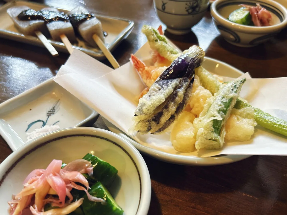 海老と野菜の天ぷら