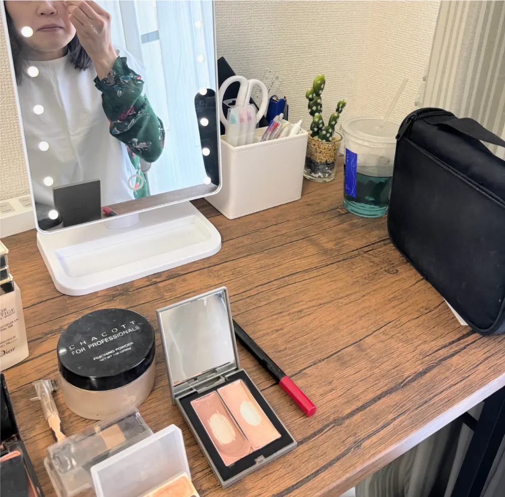 コスメののせ方、のせる場所までわかるので再現性が高い！