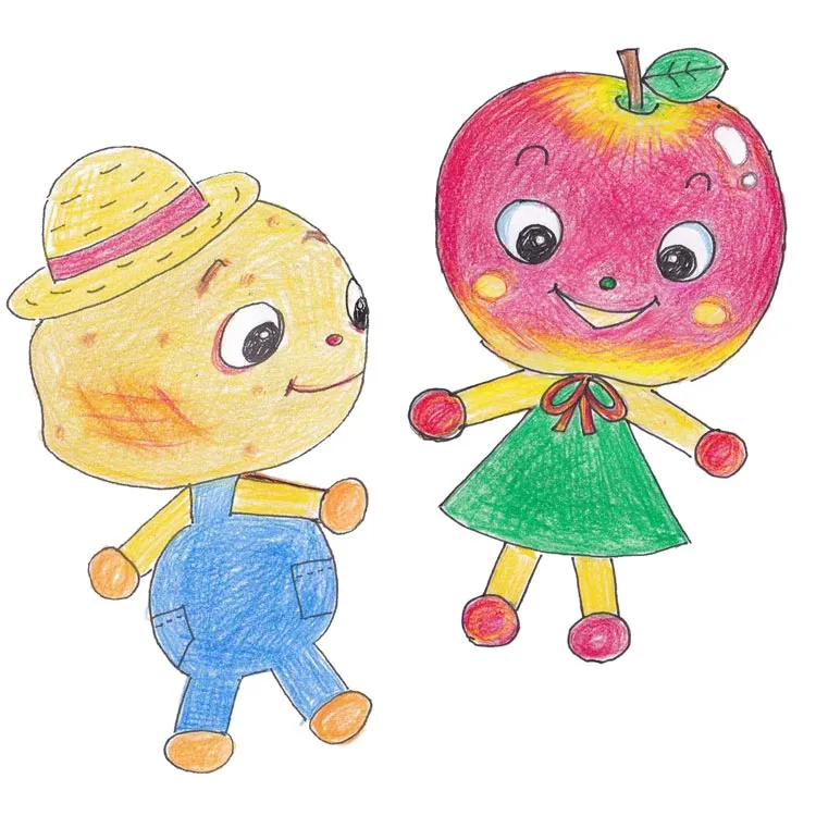 人形劇場だぶだぶ　野菜のキャラクター