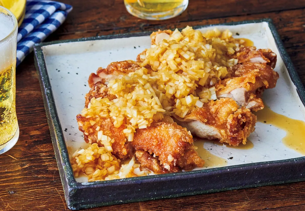 揚げ鶏のねぎソース