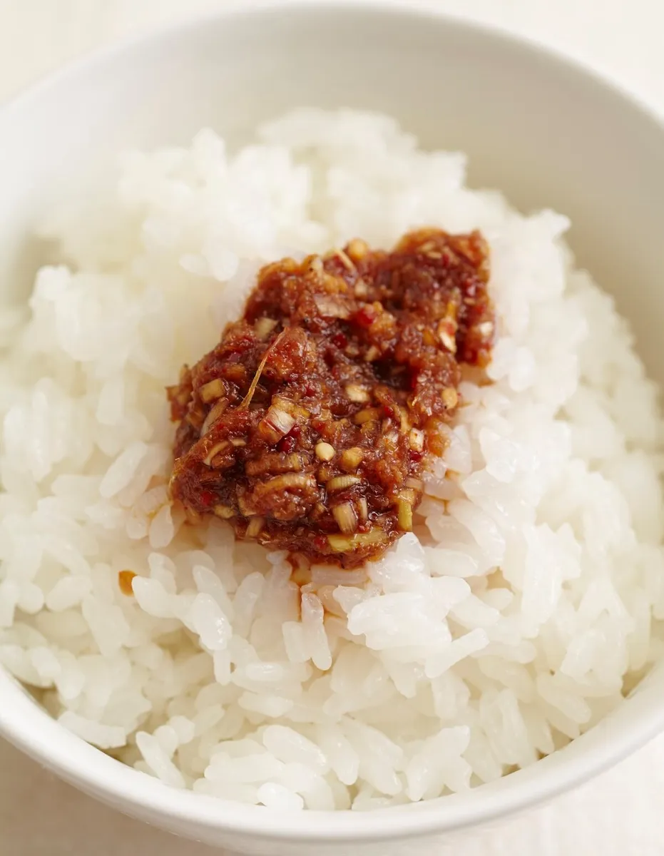 ご飯にのせて