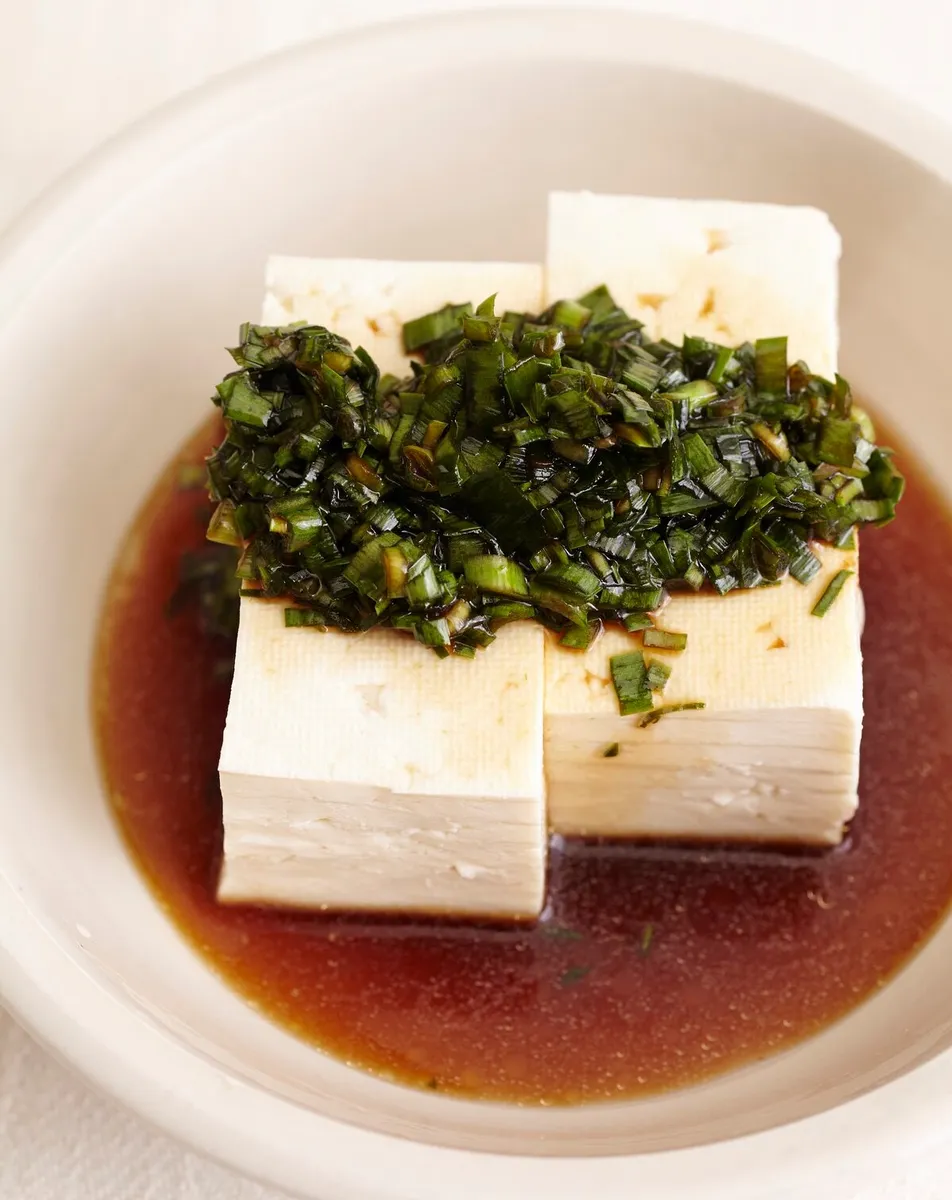 豆腐にかけて