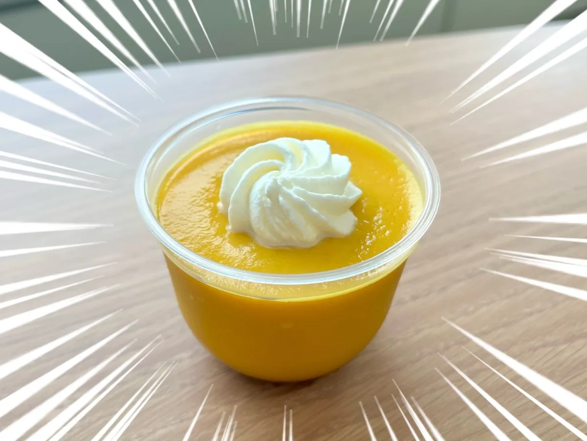 ちょこんとのったホイップは手作業で絞ってる！