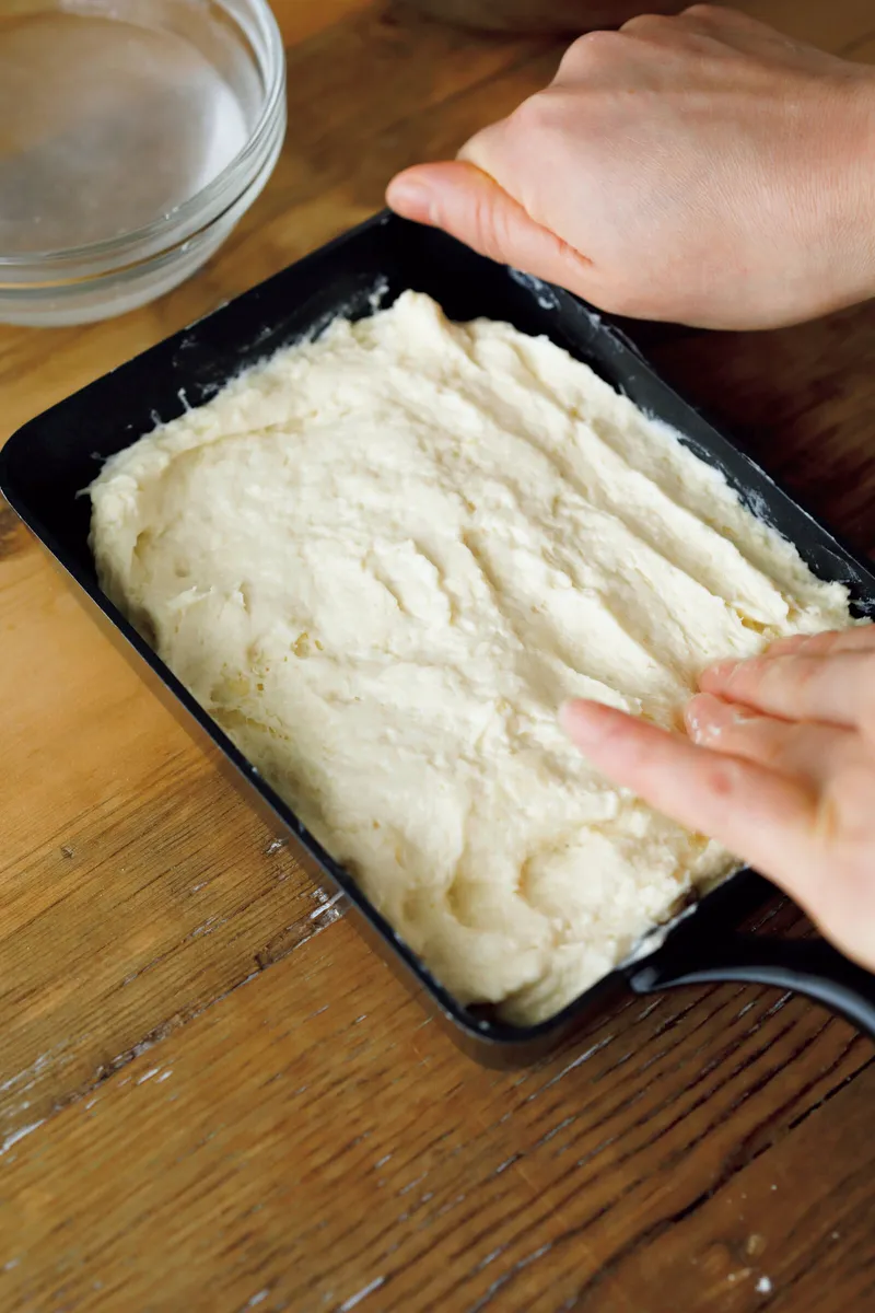 卵焼きに流し入れる
