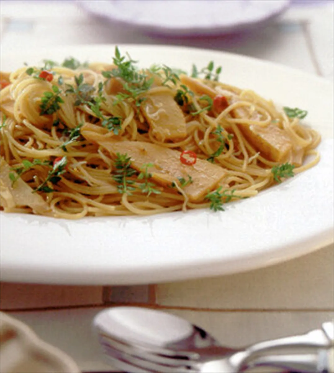 6．新たけのことちりめんじゃこのスパゲティ