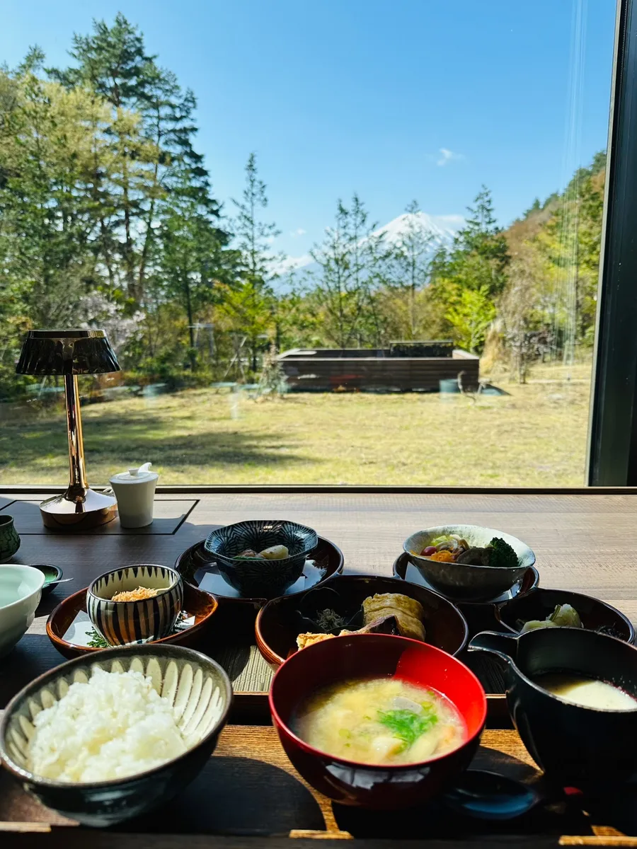 富士山を眺めながら♪