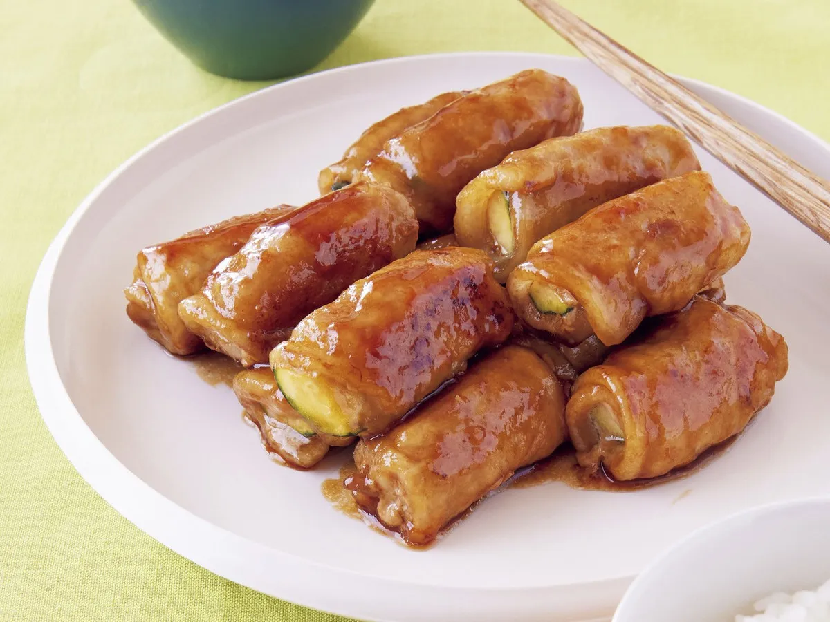 ズッキーニの肉巻き焼き