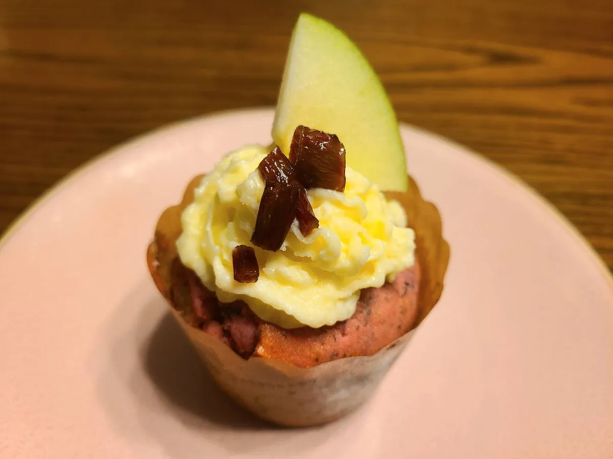 できあがったケーキ。